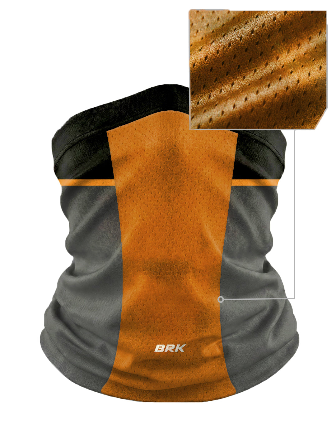 Bandana BlackMask Brk Preto e Laranja com Proteção UV50+