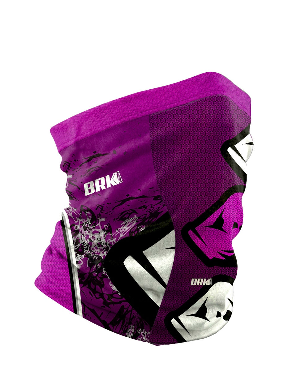 Bandana BlackMask Brk Roxo com Peixes com Proteção UV50+