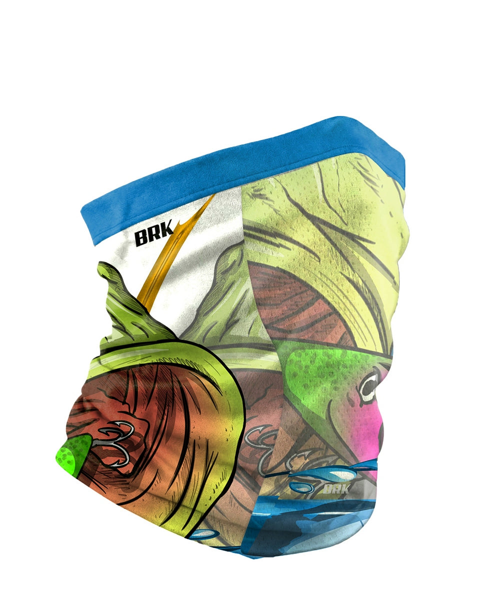 Bandana BlackMask Brk Branco e Azul Tucunaré com Proteção UV50+
