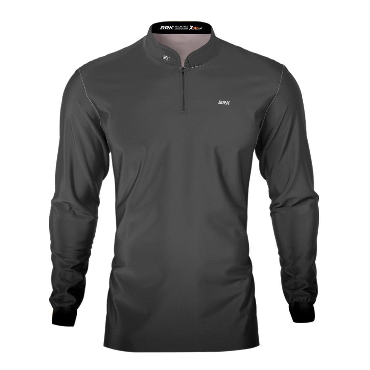 Camisa Brk Casual Unissex Basic Cinza com Proteção Solar UV50+ Envio Imediato Brk Fishing