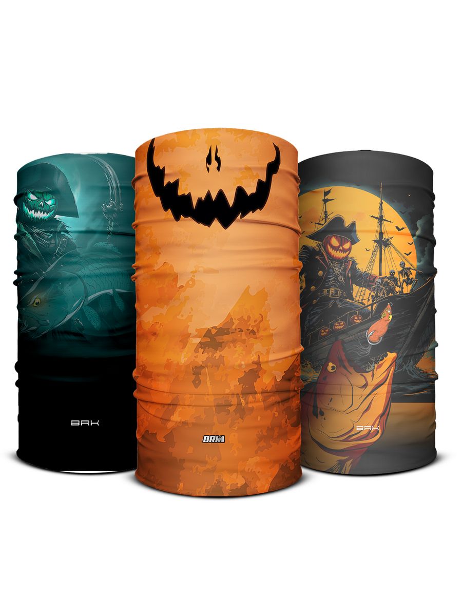 Bandana Tubeneck Brk UV50 Abóbora Coleção Halloween