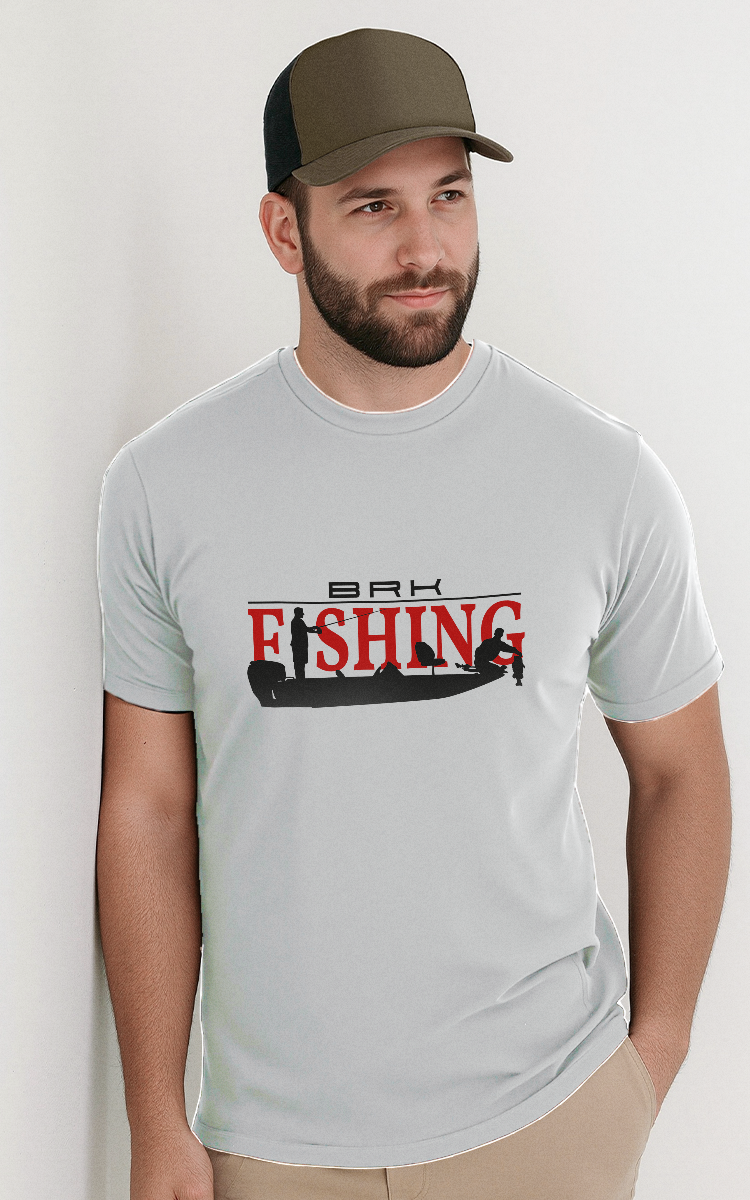 Camiseta de Pesca Brk Fishing Pescador com Algodão Premium - Brk Fishing