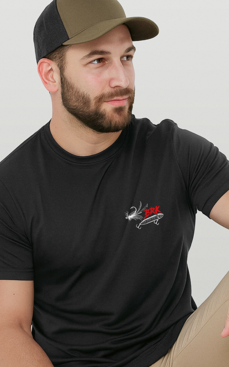 Camiseta de Pesca Brk Isca Artificial Lures com Algodão Premium - Brk Fishing