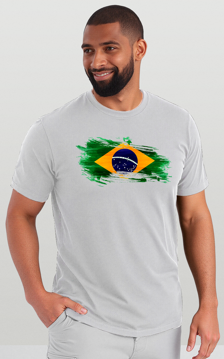 Camiseta de Pesca Brk Fishing Badeira do Brasil Estilo Pincel com Algodão Premium - Brk Fishing