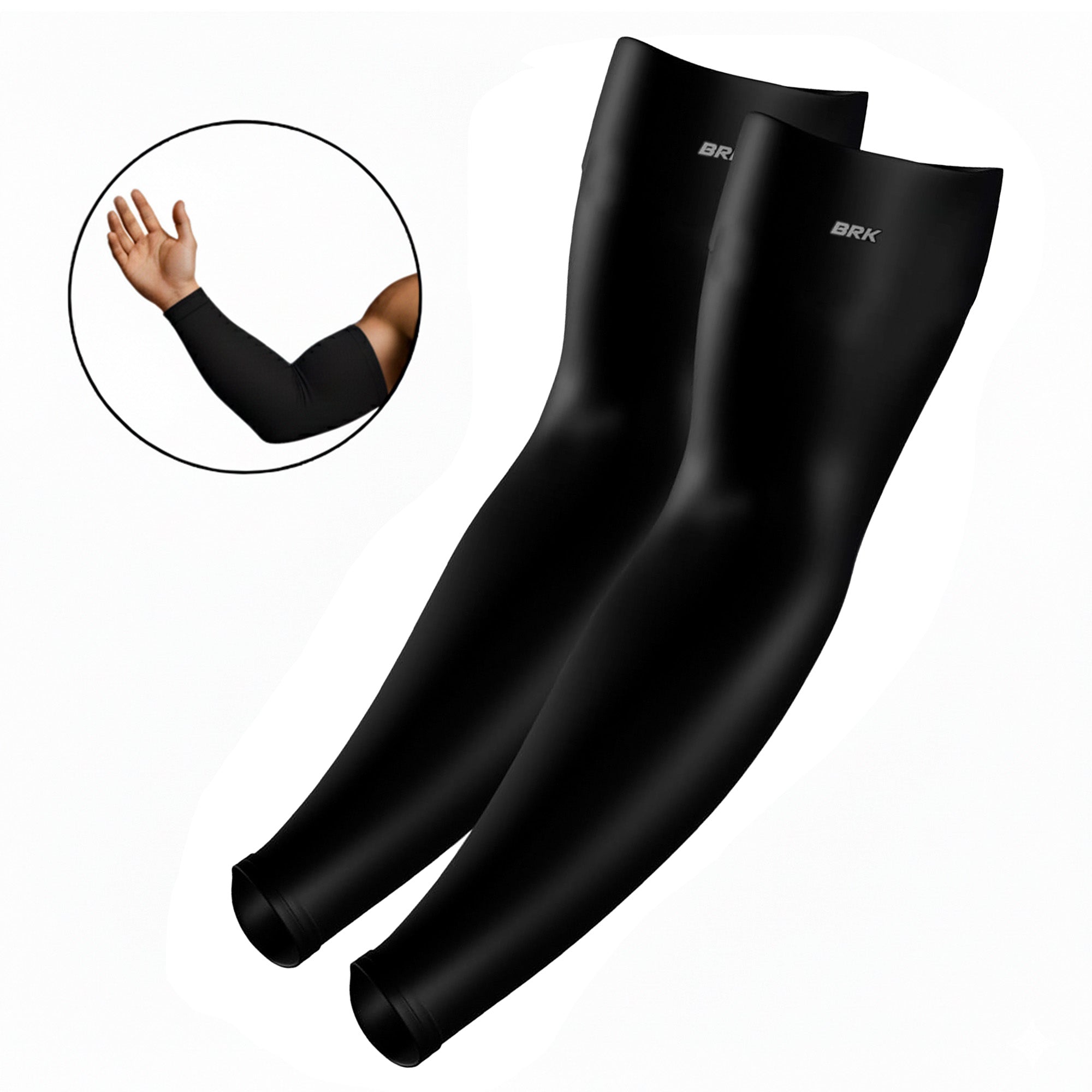 Manguito Brk UV50+ - Preta - Brk Fishing