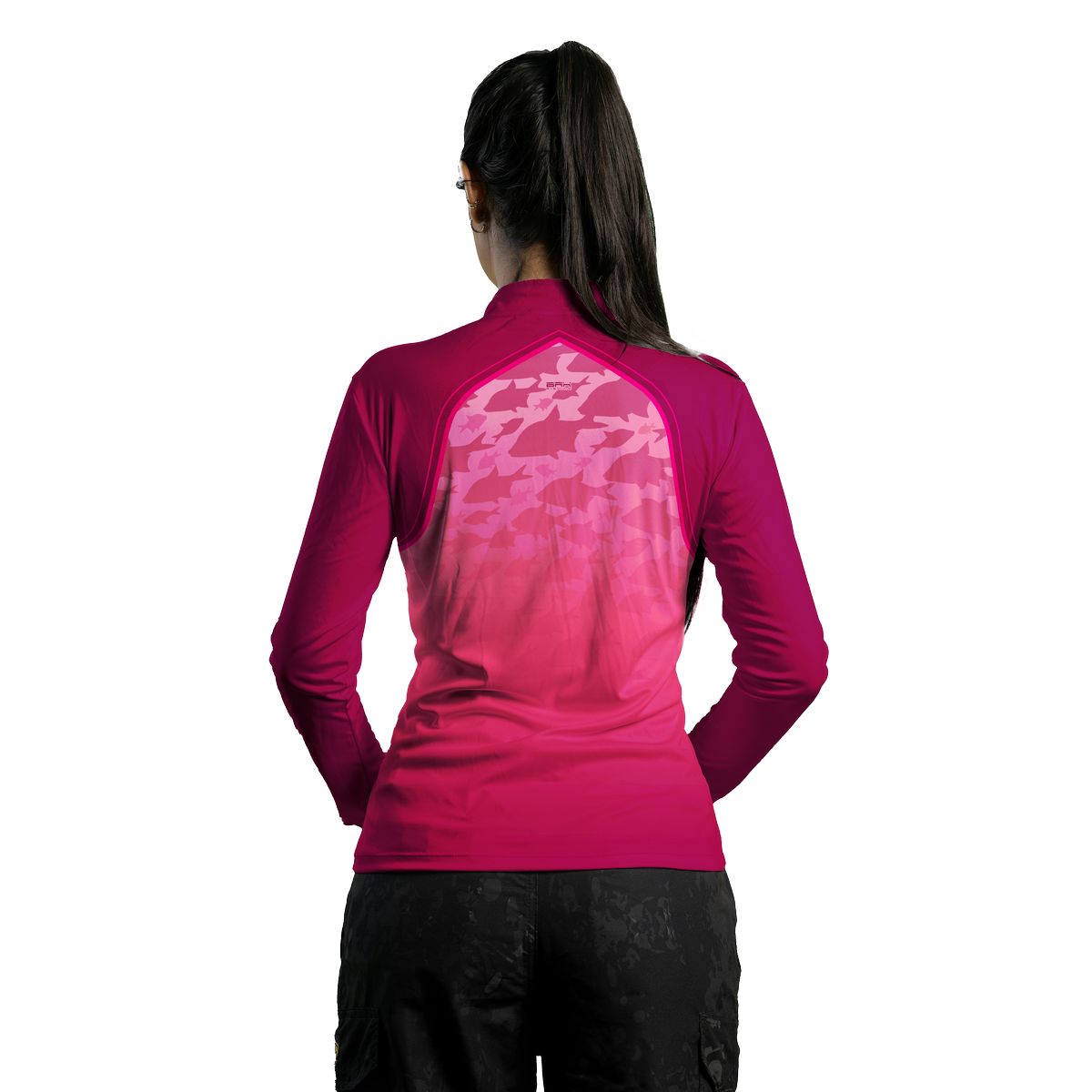 Camisa de Pesca Feminina Brk Cardume Rosa com Proteção UV50+