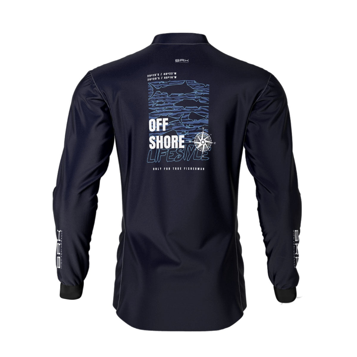 Camisa de Pesca Brk Offshore Lifestyle com Proteção Solar UV50+ - Brk Fishing