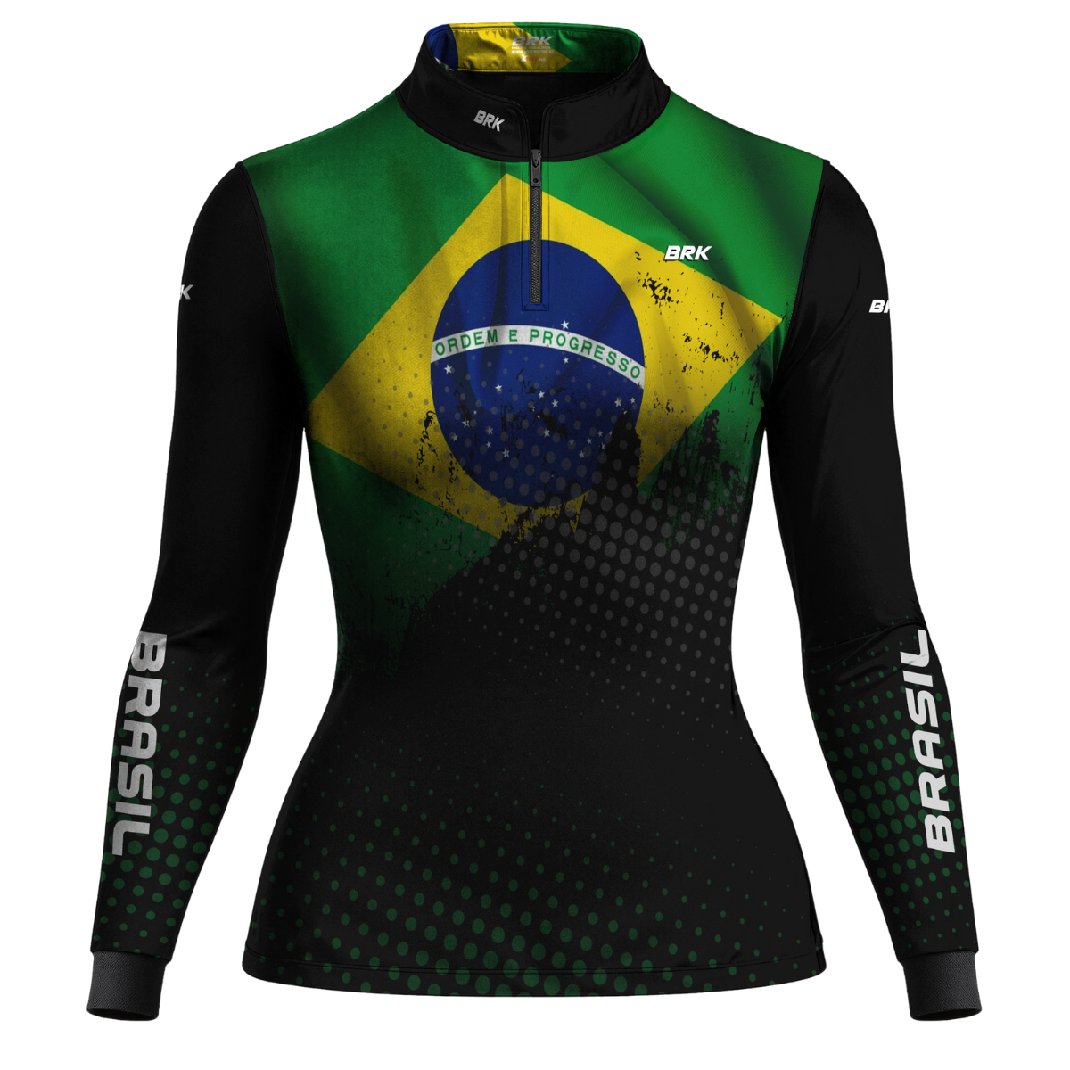 Camisa Brk Brasil com Proteção UV50 Envio Imediato Brk Fishing