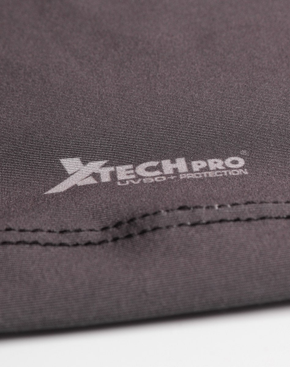 Camisa FusionX Brk Marine Camu Chumbo com Capuz e Proteção UV50+ - Brk Fishing