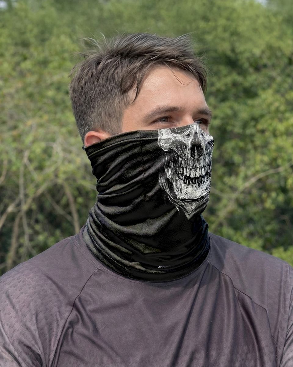 Bandana Balaclava Tubeneck Brk Caveira Realista com Proteção UV50+