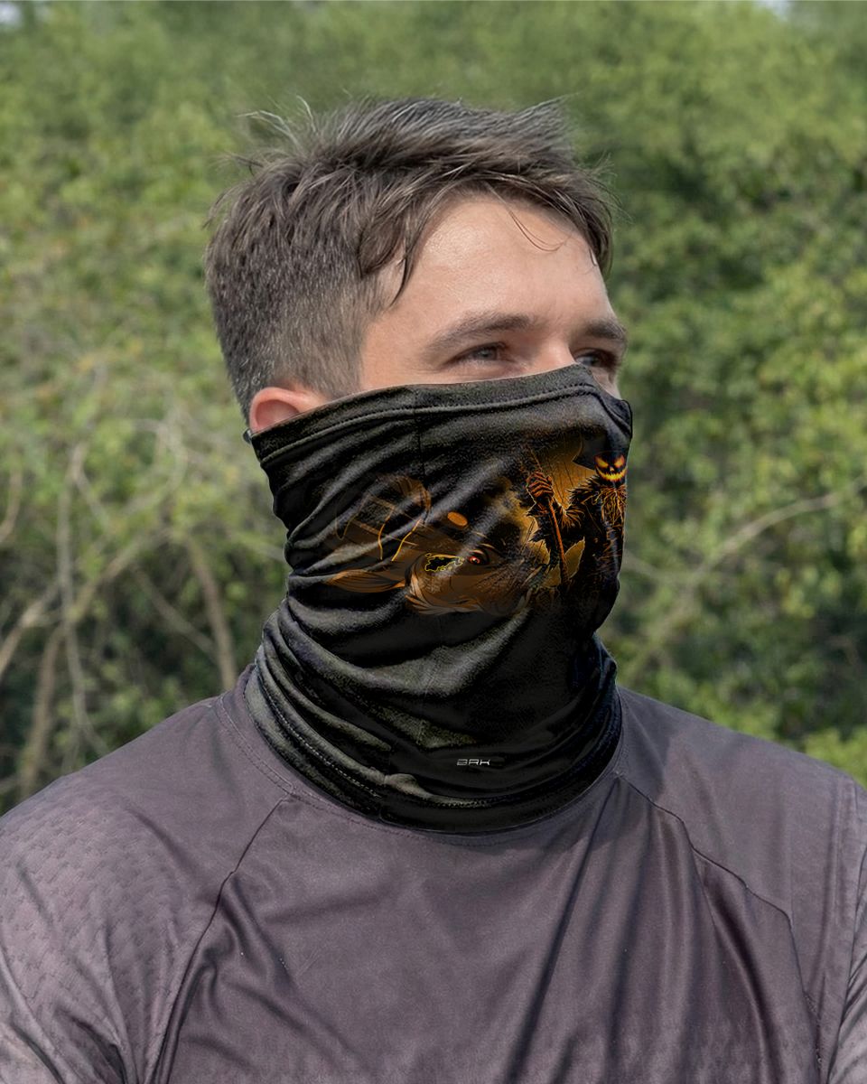 Bandana Balaclava Tubeneck Brk Halloween Peixe e Caveira com Proteção UV50