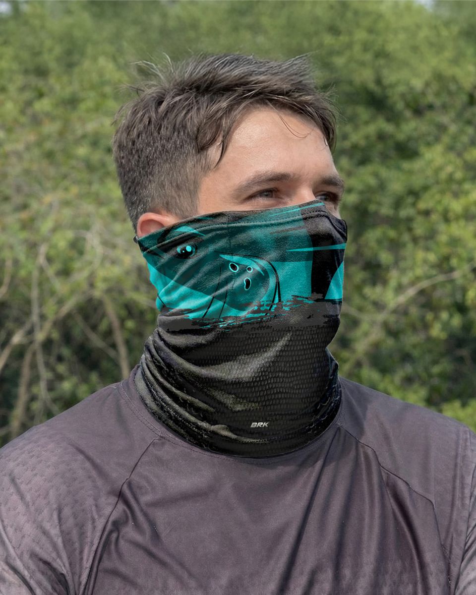 Bandana Balaclava Tubeneck Brk Blue Fishing