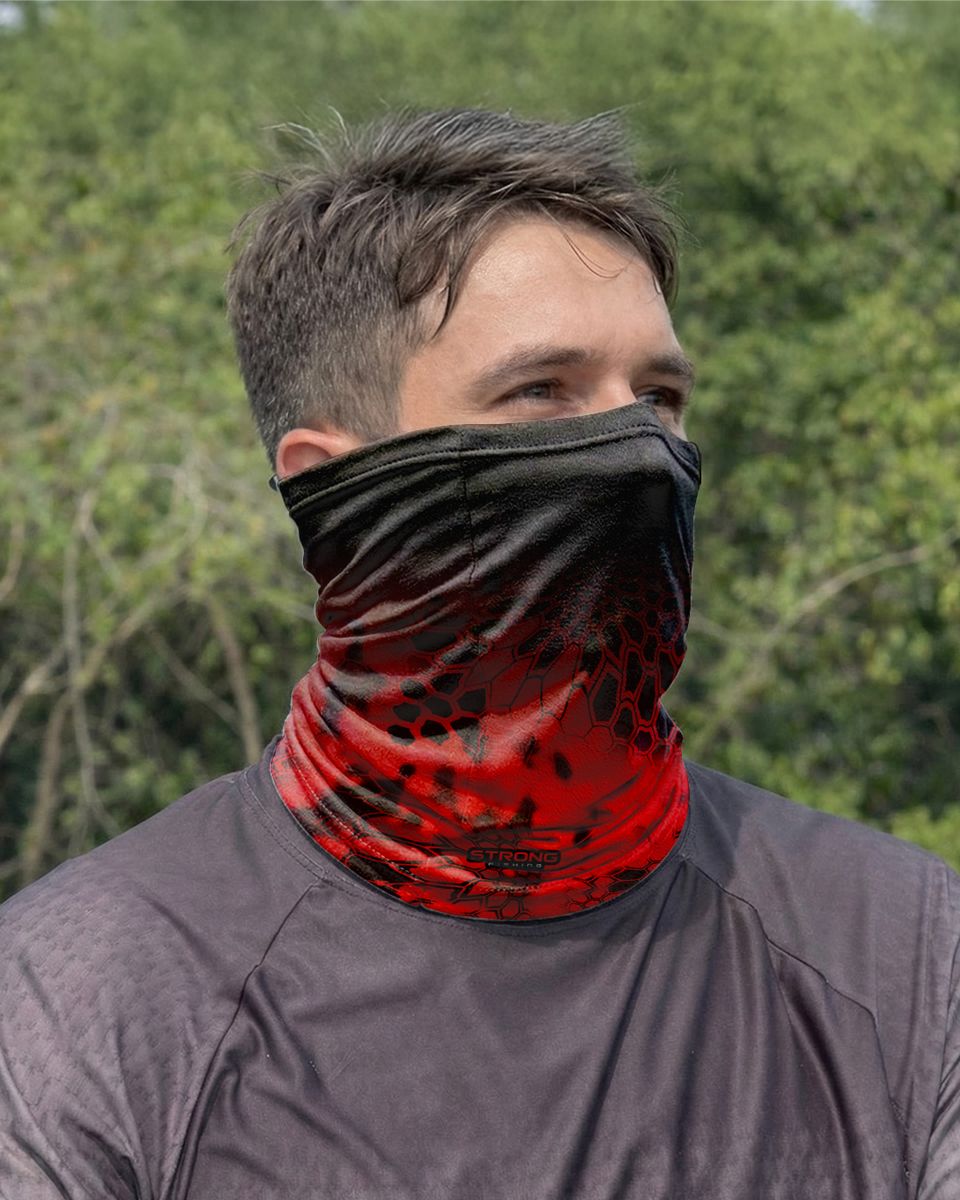 Bandana Tubeneck BRK Strong Fishing Red com UV50+