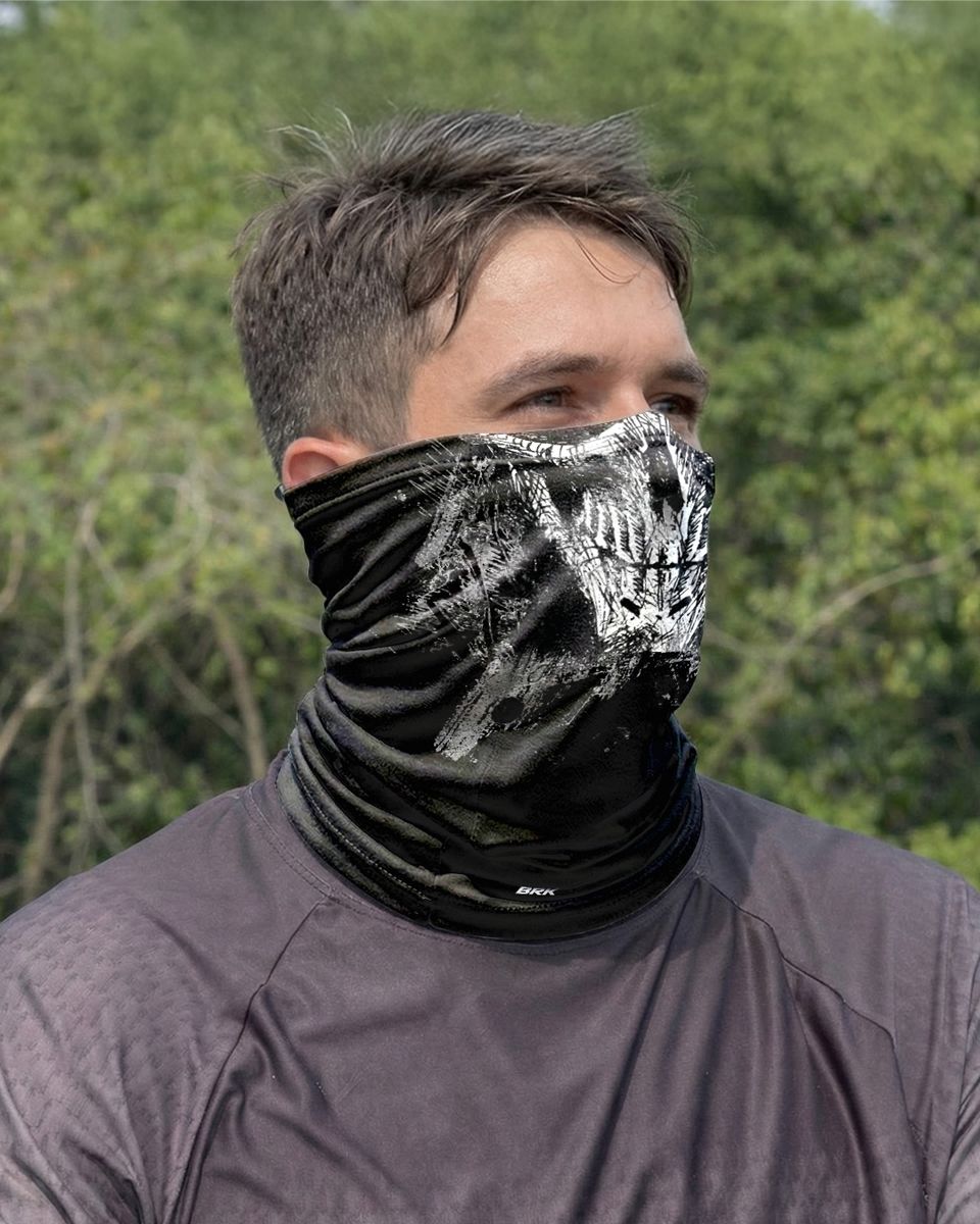 Bandana Balaclava Tubeneck Brk Caveira Rabiscos com Proteção UV50+