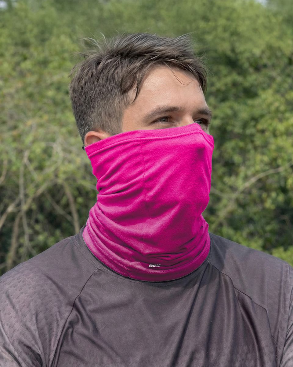 Bandana Balaclava Tubeneck Brk Rosa Liso com Proteção UV50+