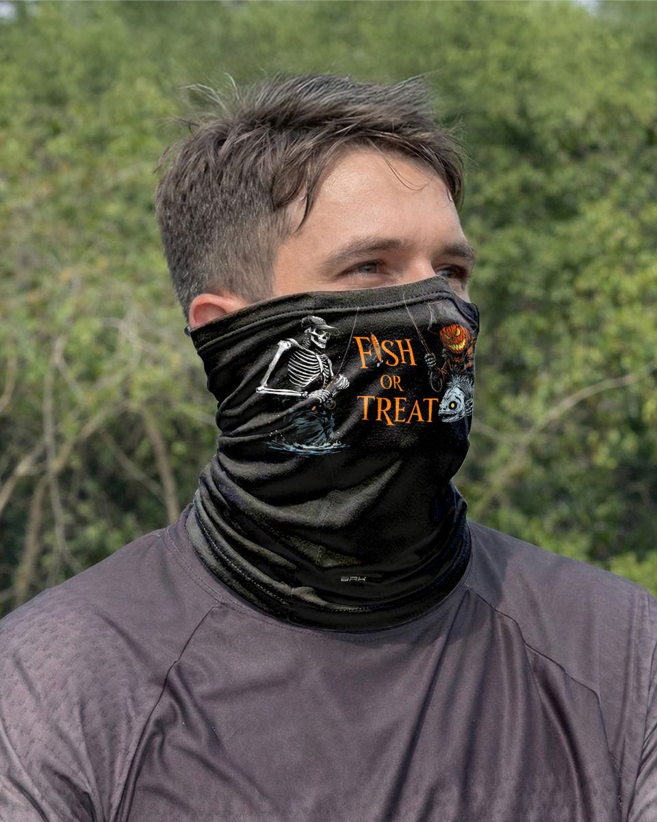 Bandana Balaclava Tubeneck Brk Halloween Esqueleto Pescador com Proteção UV50