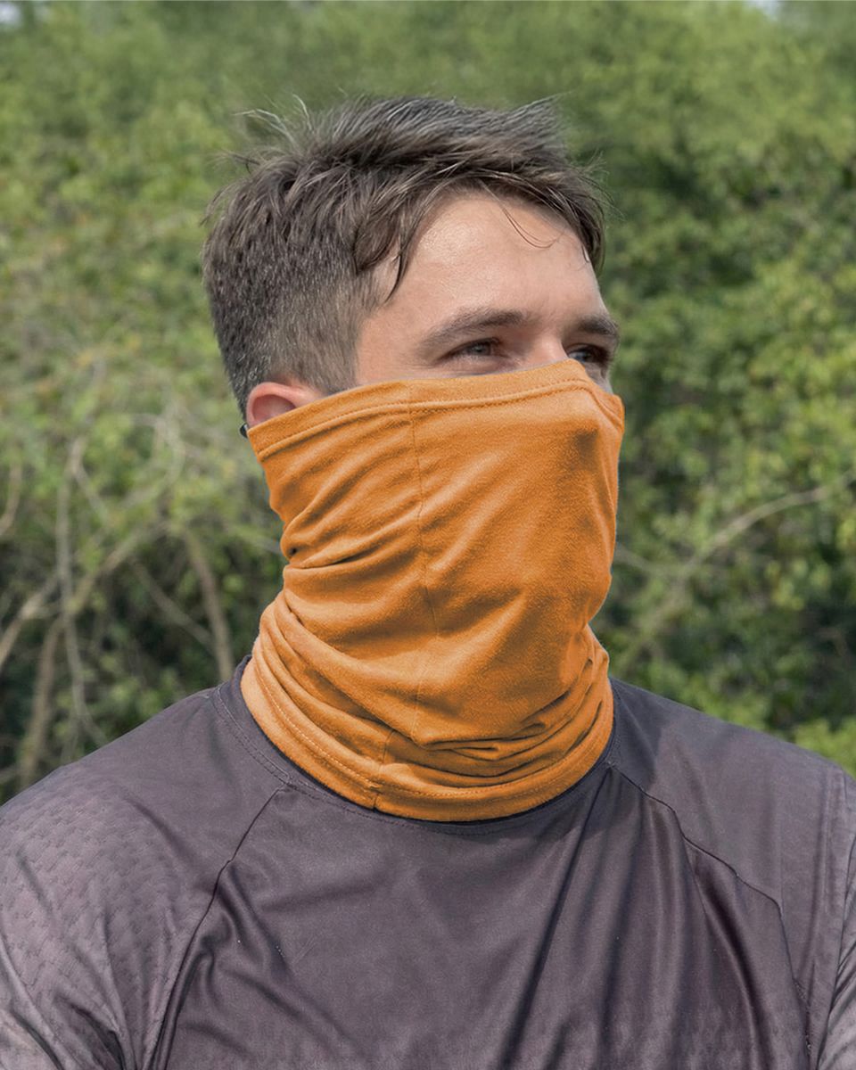 Bandana Balaclava Tubeneck Brk Laranja Liso com Proteção UV50+