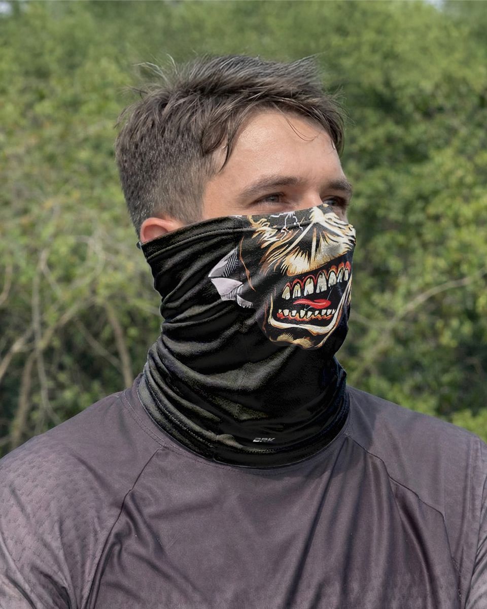 Bandana Balaclava Tubeneck Brk Caveira Iron Maiden com Proteção UV50+