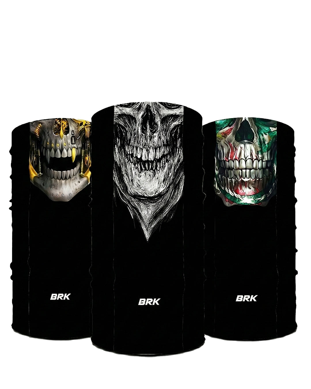 Bandana BlackMask Brk UV50 Caveira Realista Coleção Caveiras