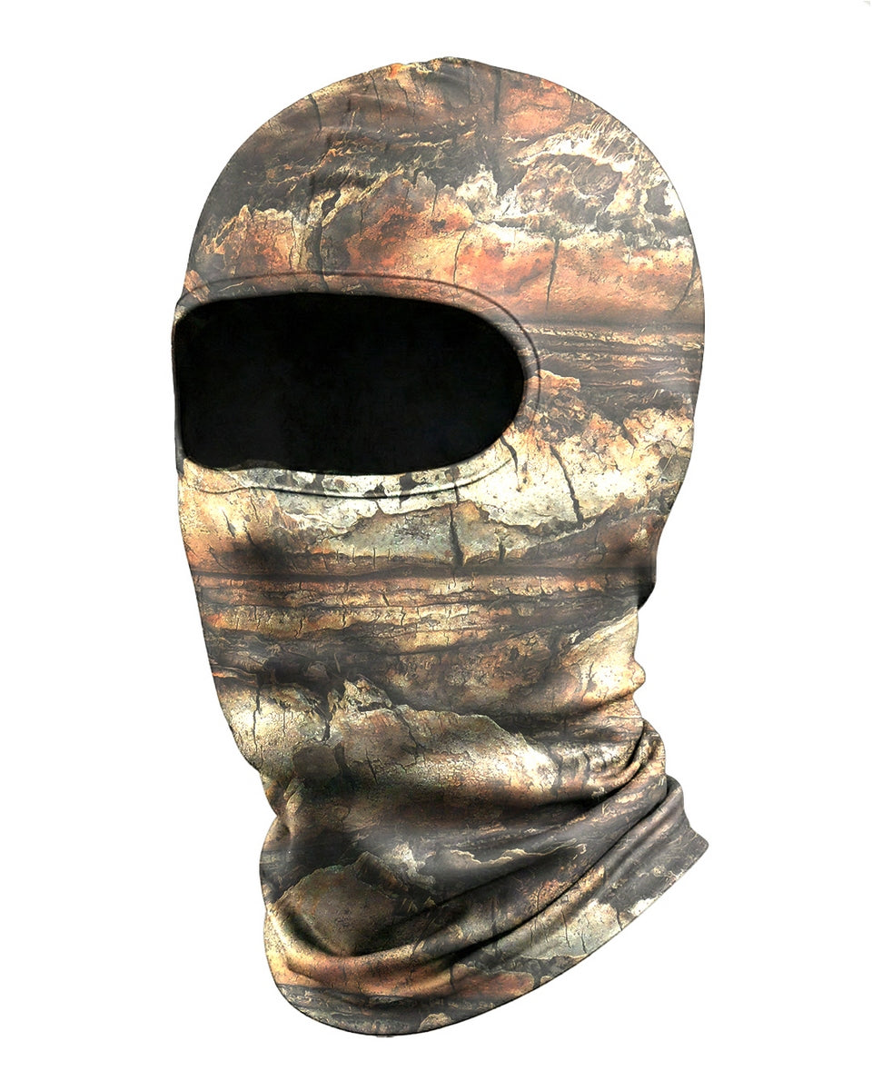 Bandana Balaclava Brk Camuflada Textura Tronco Árvore com UV50+