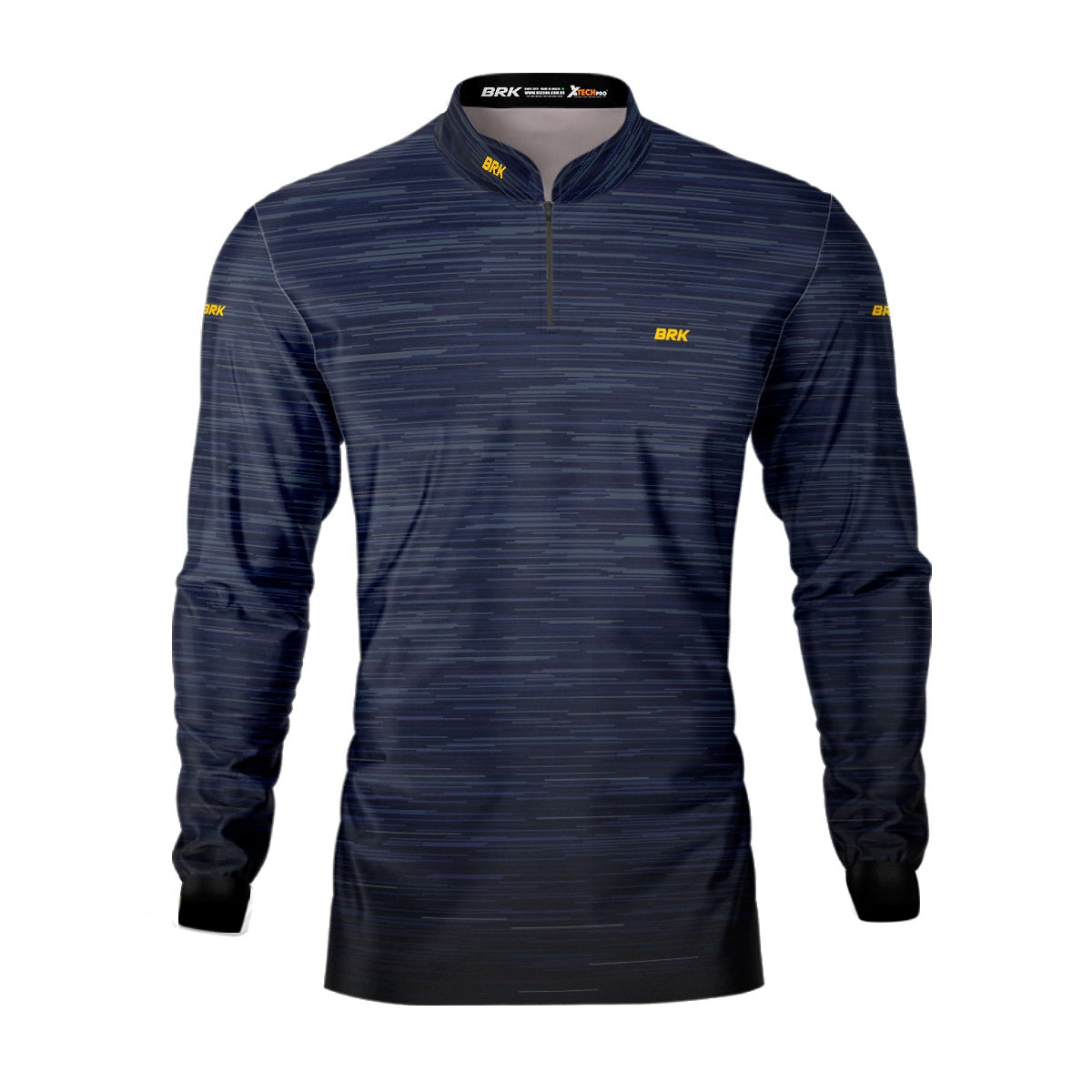 Camisa de Motociclismo Agro Brk Mescla Azul Escuro com Proteção Solar UV50+ - Brk Fishing