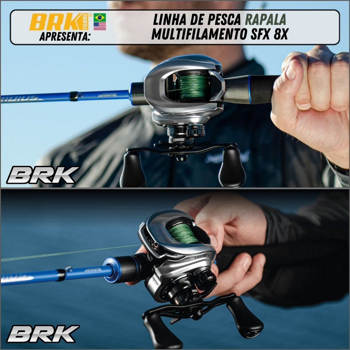 Linha de Pesca Rapala Multifilamento SFX 8X - Brk Fishing