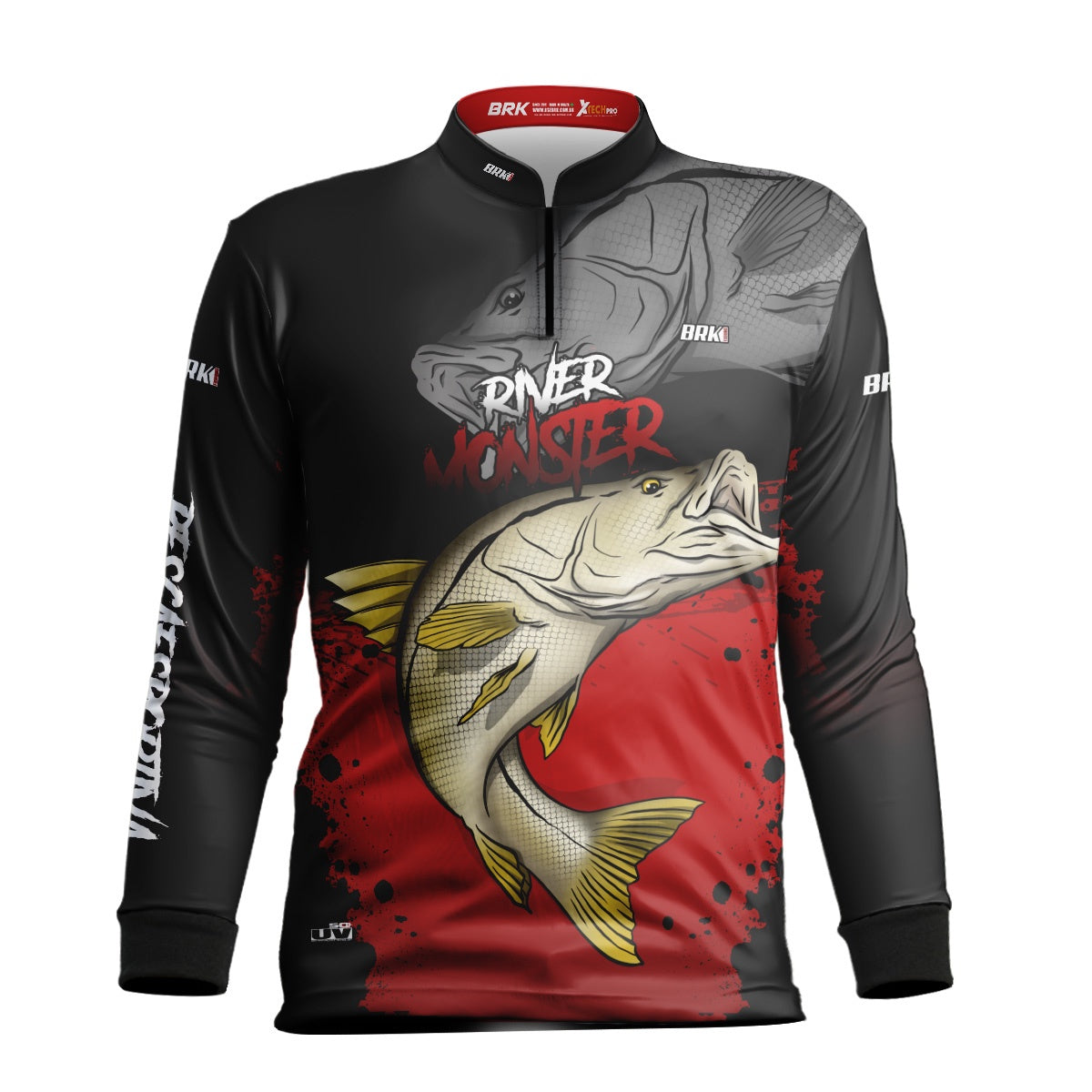 Camisa de Pesca Infantil Brk Robalo Monster com Proteção UV 50+ - Brk Fishing