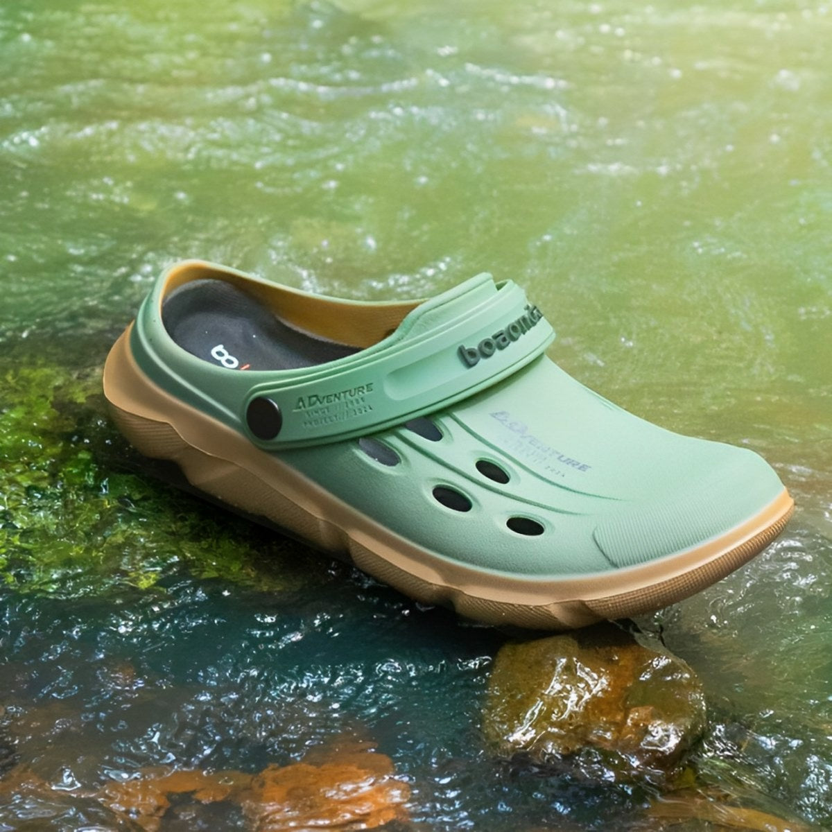 Sandália Antiderrapante para Pesca Boaonda Adventure Selva Crepe Brk Fishing