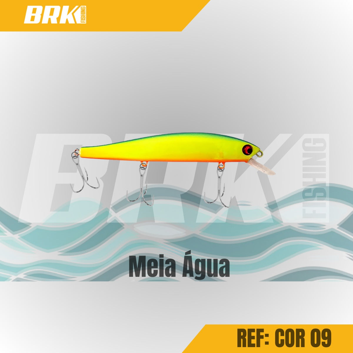Isca Artificial Moriah Flatcore 103 Meia-Água - Brk Fishing