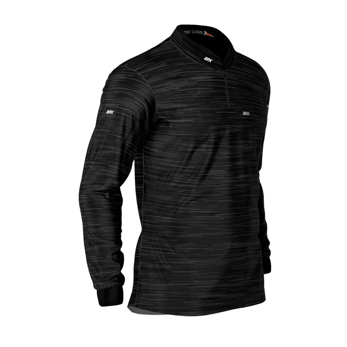 Camisa de Motociclismo Agro Brk Mescla Cinza Escuro com Proteção Solar UV50+ - Brk Fishing