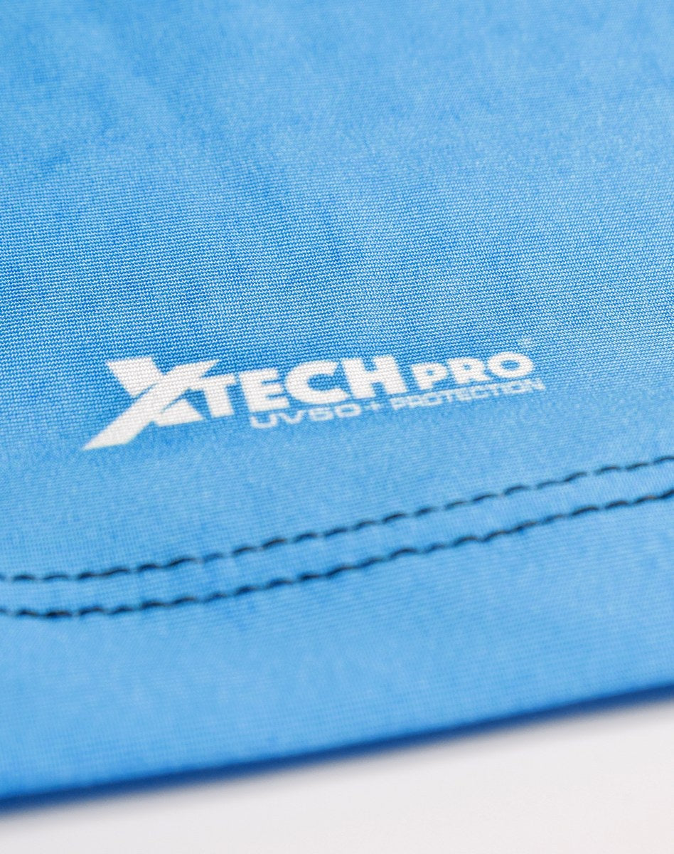 Camisa FusionX Brk Clean Azul Escuro com Capuz e Proteção UV50+ Envio Imediato Brk Fishing