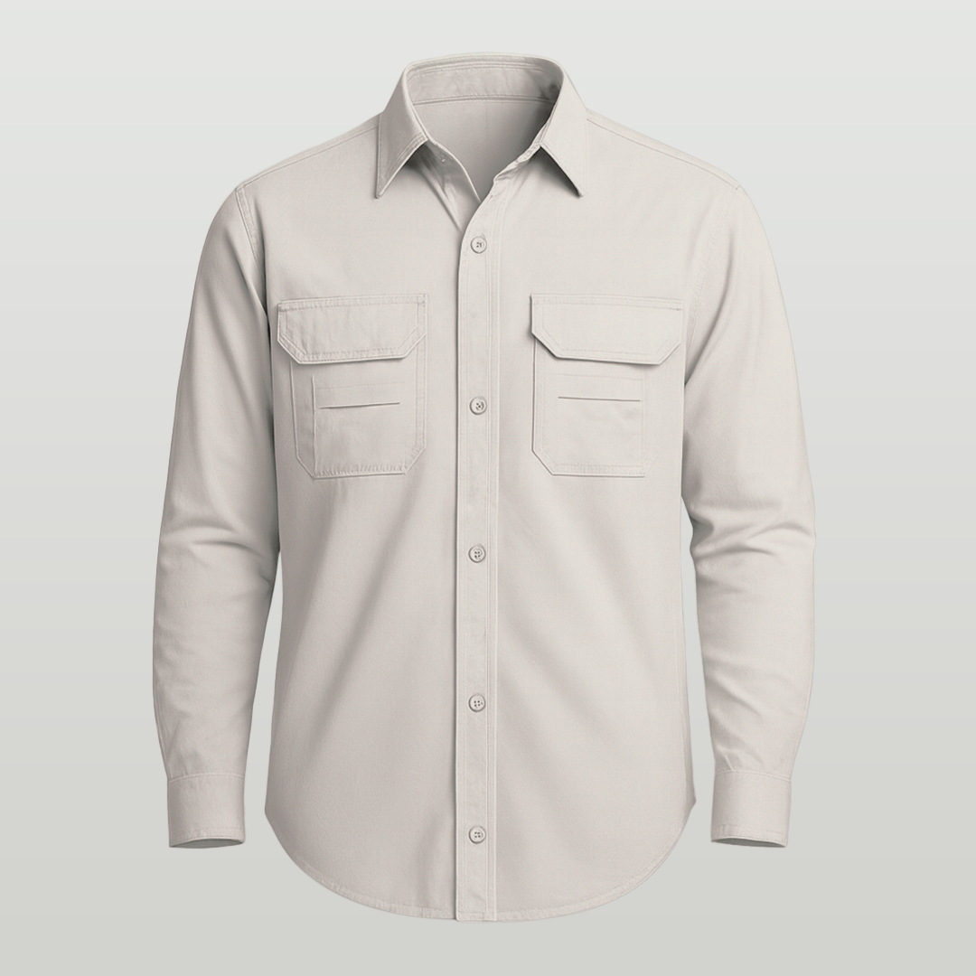 Camisa de Botão Brk Areia com Proteção UV50+ - Brk Fishing