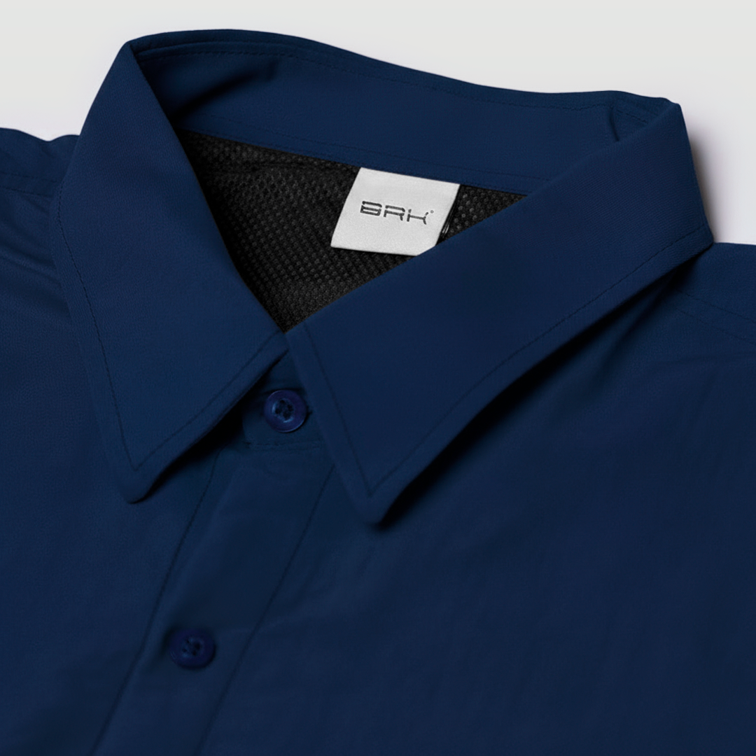Camisa de Botão Brk Azul com Proteção UV50+ - Brk Fishing