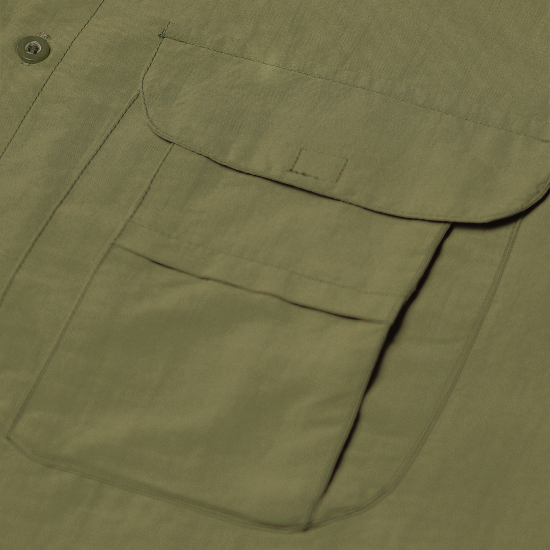 Camisa de Botão Brk Caqui com Proteção UV50+ - Brk Fishing