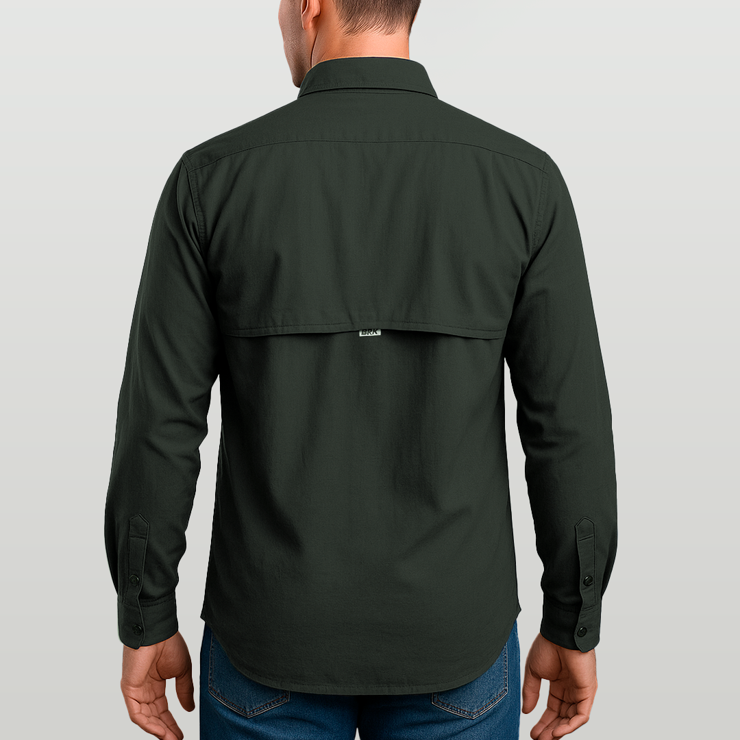 Camisa de Botão Brk Chumbo com Proteção UV50+ - Brk Fishing