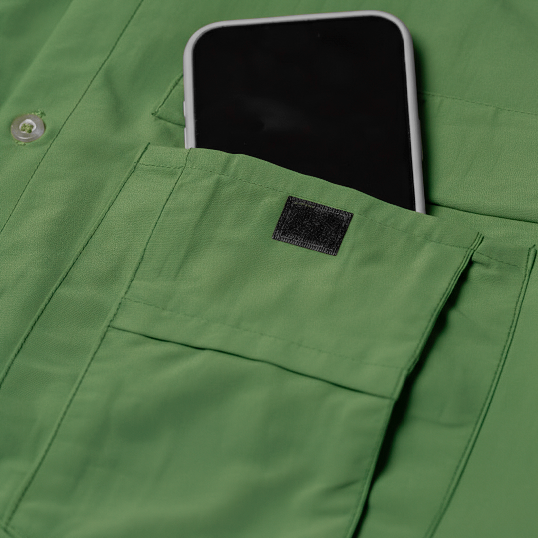 Camisa de Botão Brk Verde Aventura com Proteção UV50+ - Brk Fishing