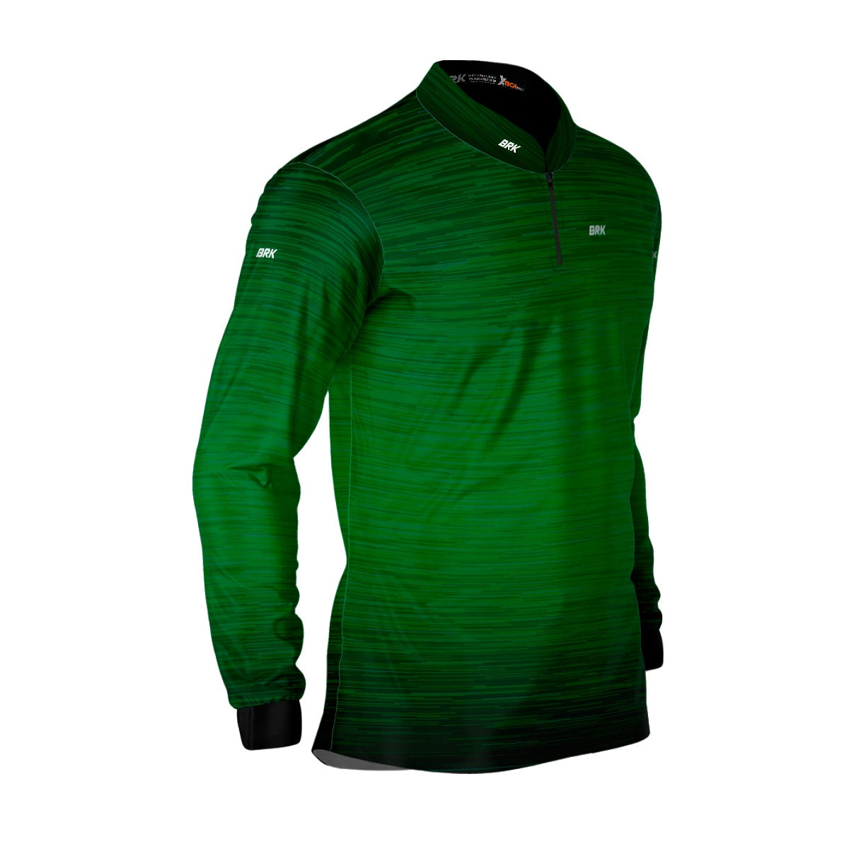 Camisa de Motociclismo Agro Brk Mescla Verde Escuro com Proteção Solar UV50+ - Brk Fishing