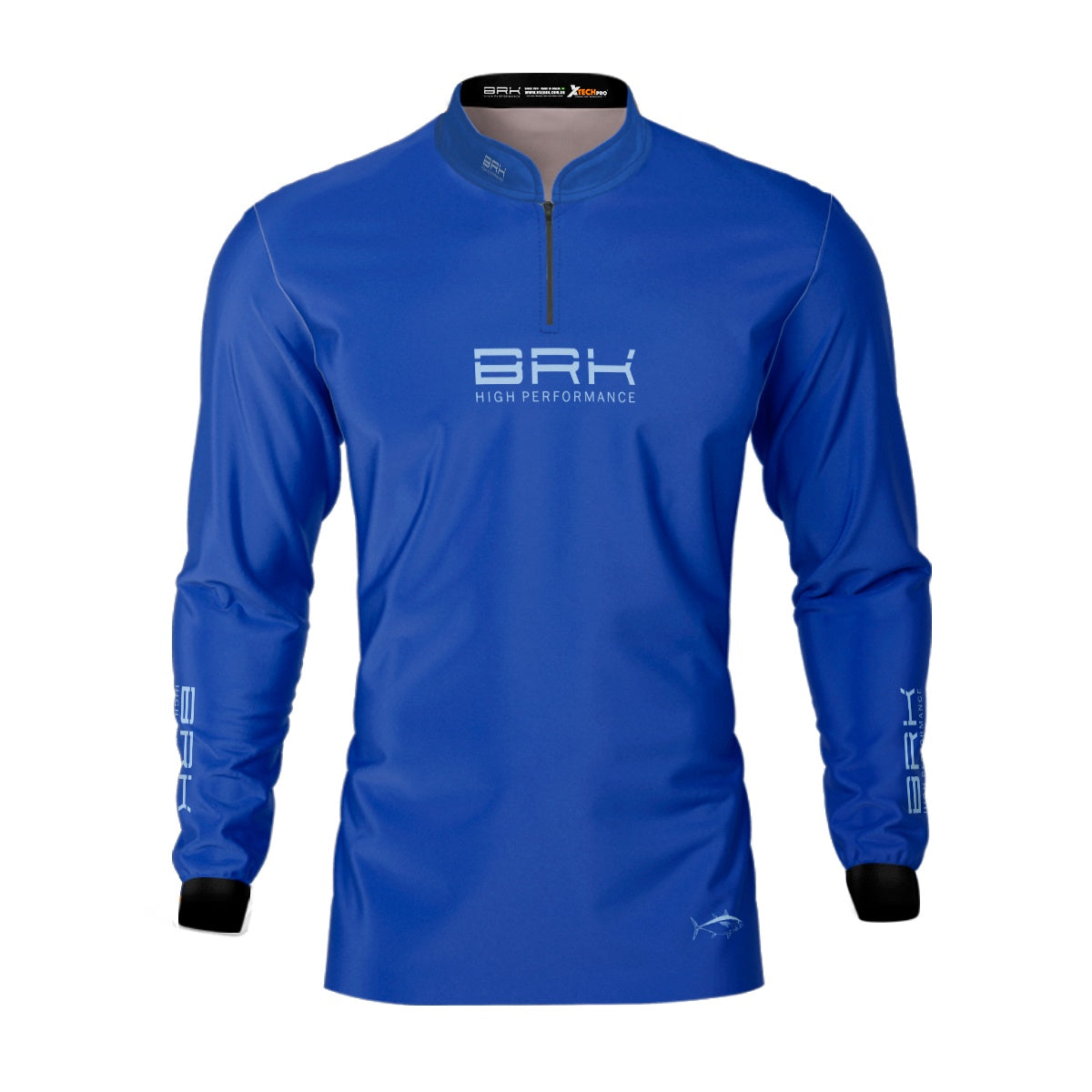Camisa de Pesca Brk Atum Mapa Náutico Azul com Proteção Solar UV50+ - Brk Fishing