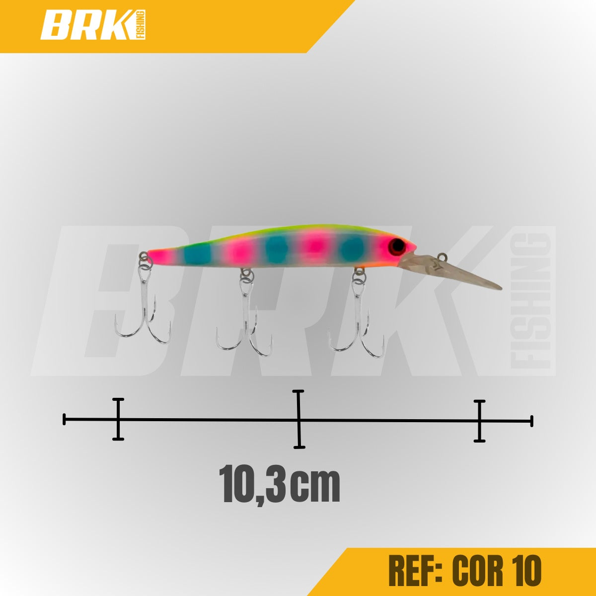 Isca Artificial Moriah Flatcore +2 Meia-Água - Brk Fishing