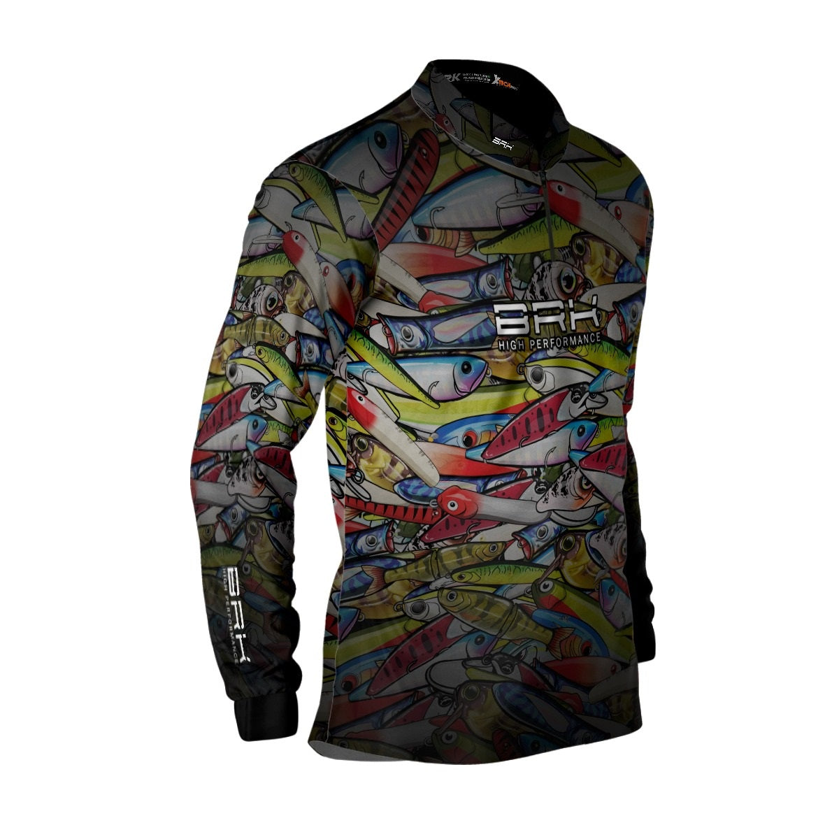 Camisa de Pesca Brk Iscas Coloridas com Proteção Solar UV50+ - Brk Fishing