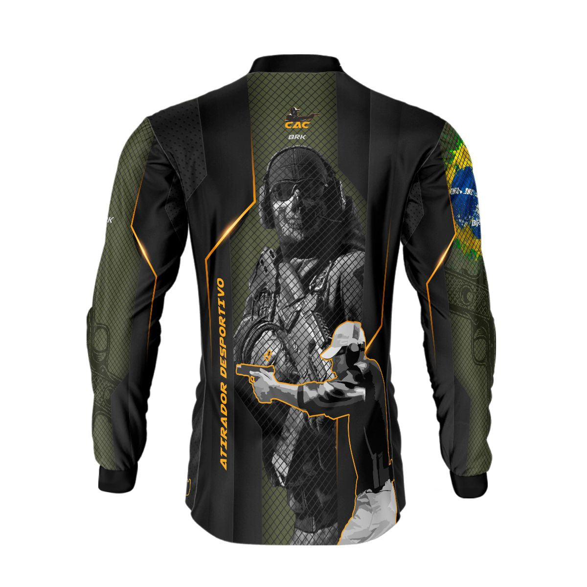 Camisa Militar Brk Atirador Esportivo com Proteção Solar UV50+ Brk Fishing