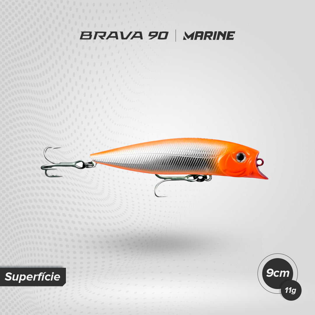Isca Artificial Marine Sports Brava 90 Superfície - Brk Fishing