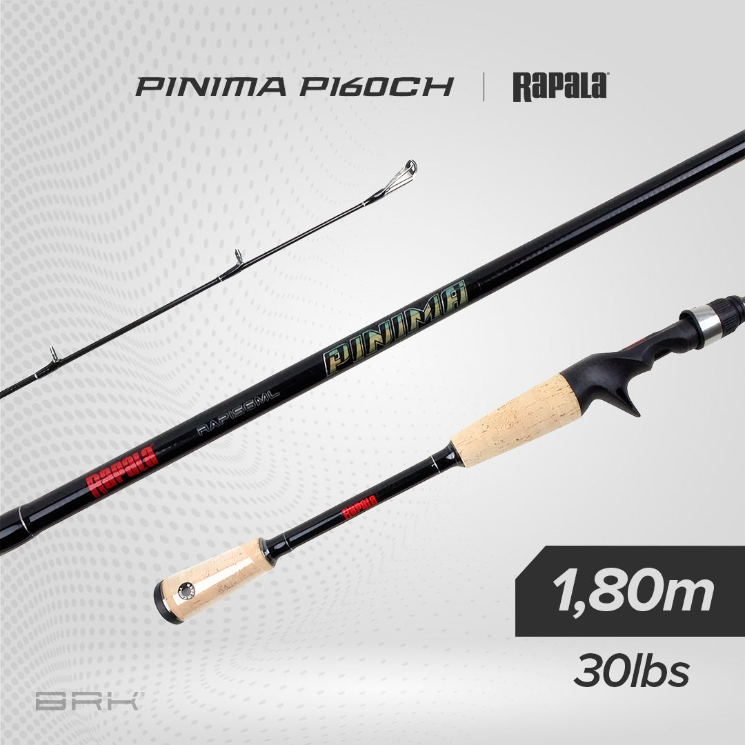 Vara de Pesca Rapala Pinima 11RAPI60CH 30lbs 1,80m - Carretilha (Inteiriça) - Brk Fishing