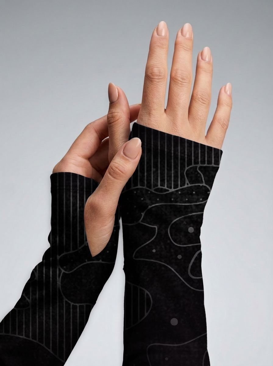 Camisa ArmorX Feminina Brk Fishing Preta Camuflada com Proteção Solar UV50+