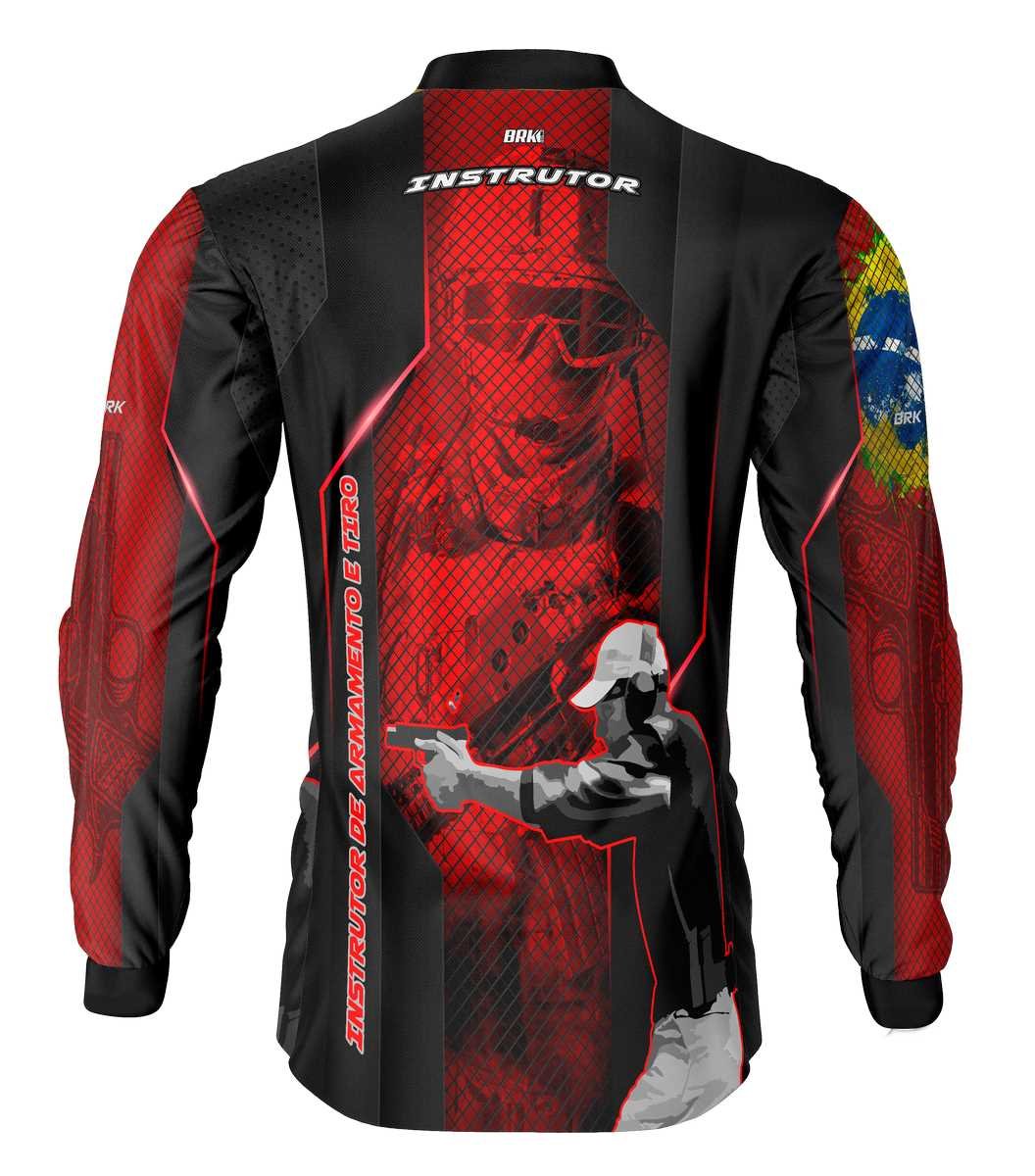 Camisa Instrutor Clube de Tiro Brk com Proteção Uv50+ - Tamanho: P