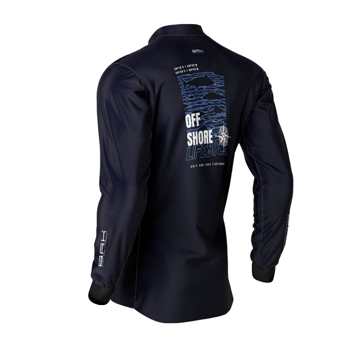 Camisa de Pesca Brk Offshore Lifestyle com Proteção Solar UV50+ - Brk Fishing