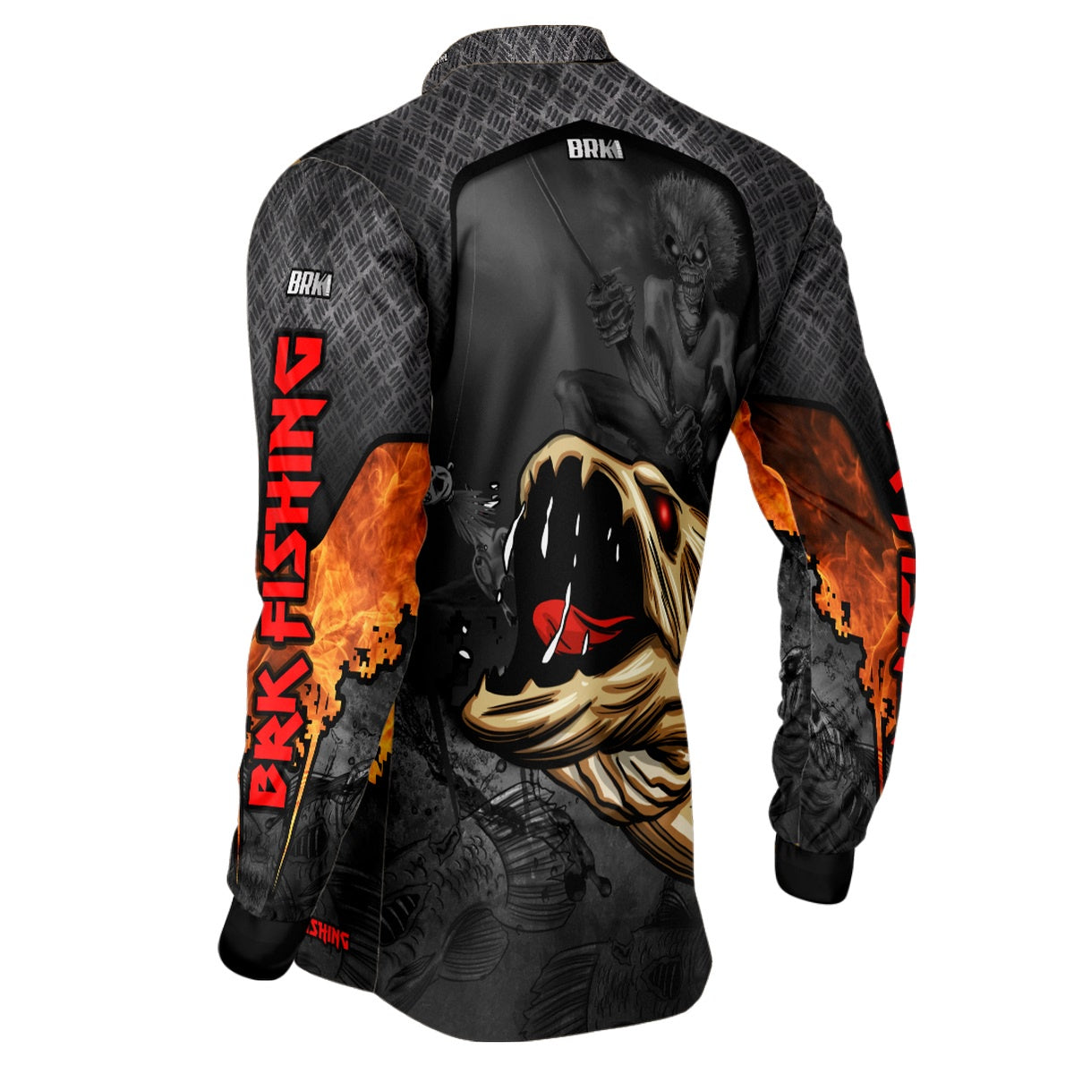 Camisa de Pesca Traíra Eddie Iron Maiden Limited com UV50+ - Brk Fishing
