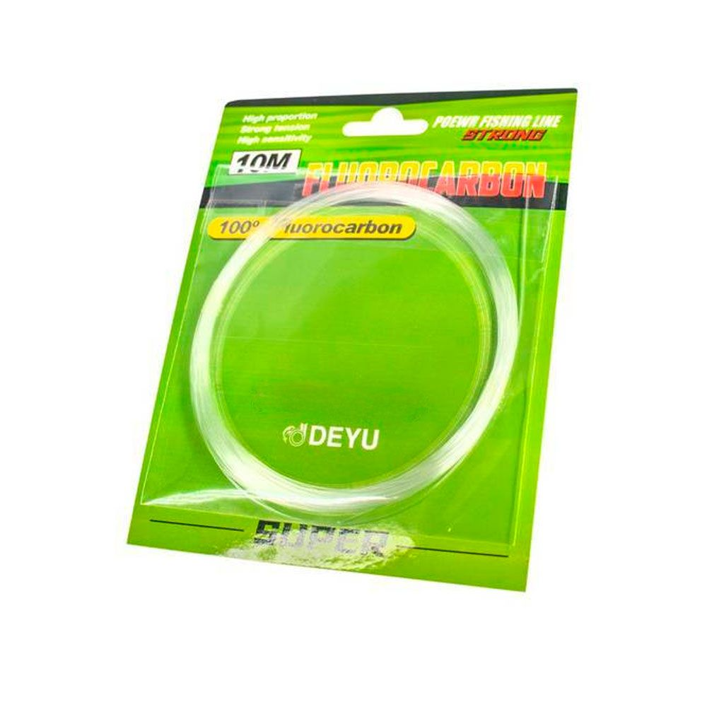 Linha de Pesca 10m Nylon Fluorcarbono Deyu - Escolha o Tamanho - Brk Fishing