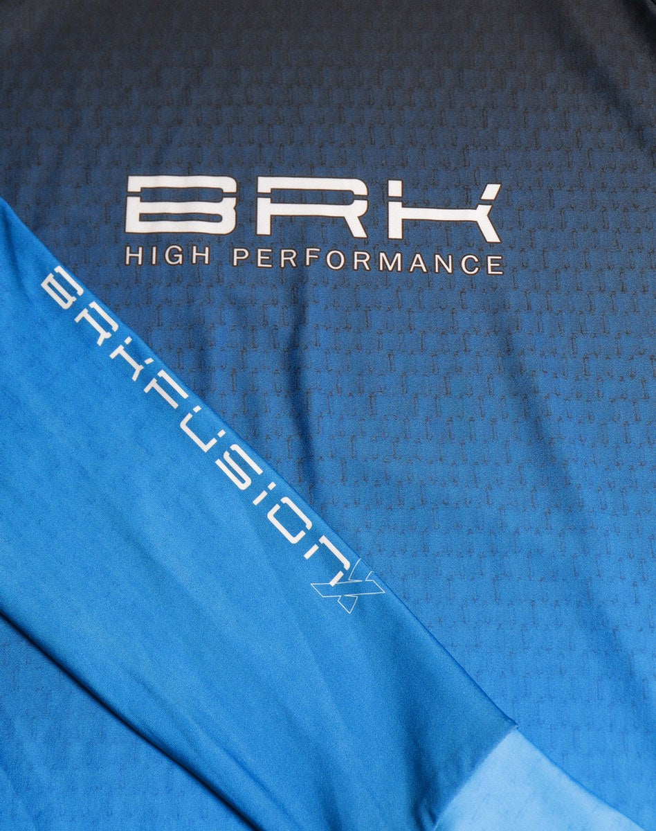 Camisa FusionX Brk Clean Azul Escuro com Capuz e Proteção UV50+ - Brk Fishing