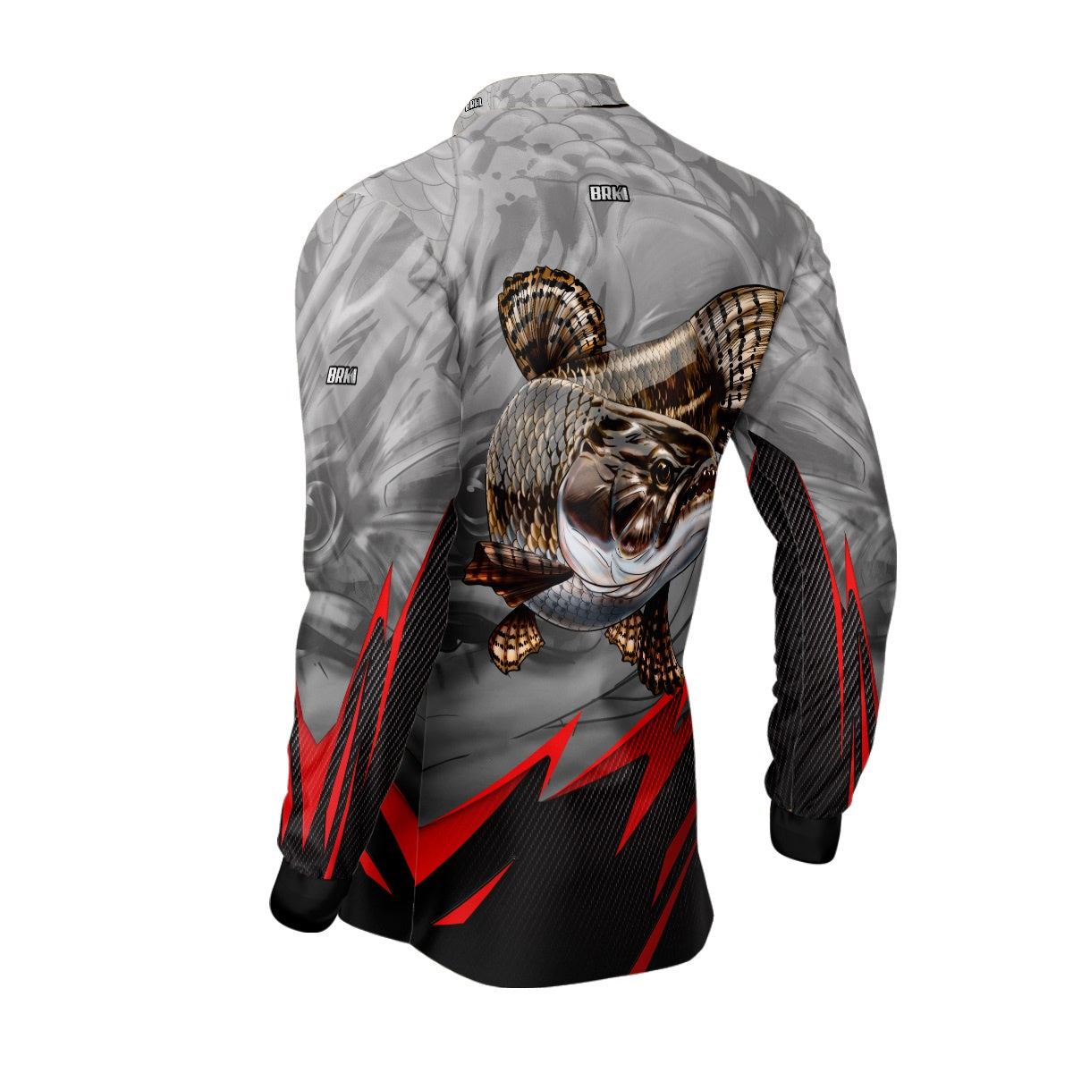Camisa de Pesca Brk Traíra Cinza com Proteção UV50+ - Brk Fishing
